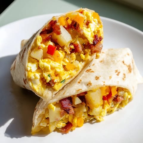 Hearty Breakfast Burrito Wrap