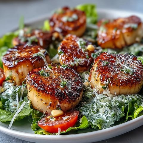 Fresh cherry tomatoes, shaved Parmesan, and toasted pine nuts garnish the vibrant greens.