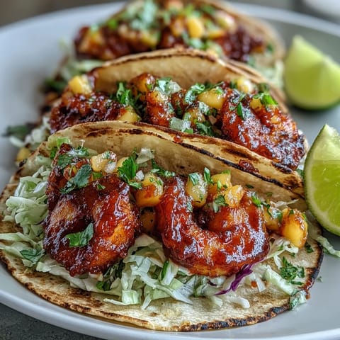 Sriracha Shrimp Tacos with Mango