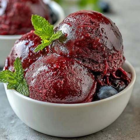 Black Currant Sorbet