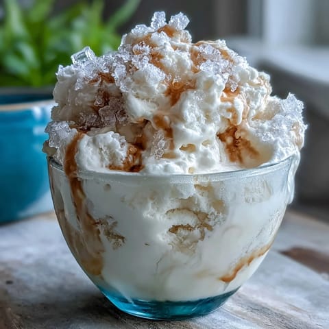 Fluffy TikTok Cloud Slushie with icy lemon-lime soda and sweetened condensed milk in two chilled glasses.