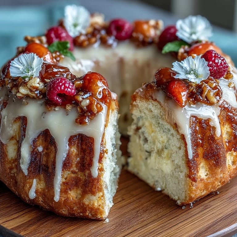Festive vanilla sheet cake layered with tangy homemade lemon curd, topped with fluffy whipped cream and seasonal fruit for a birthday celebration.