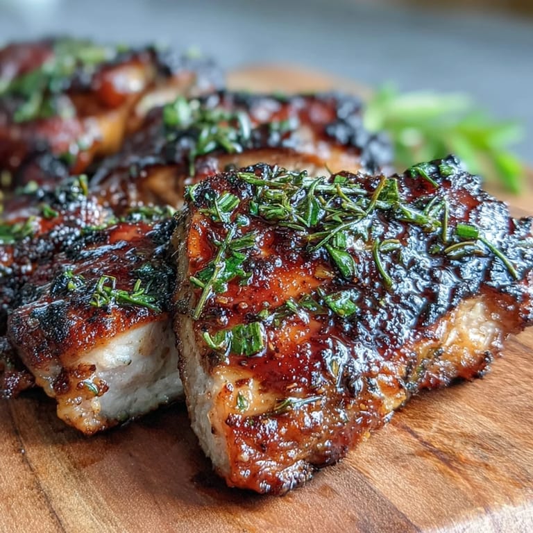 Herb-marinated chicken thighs and colorful root vegetables roasted to golden perfection on a sheet pan, a wholesome and hearty family meal.  