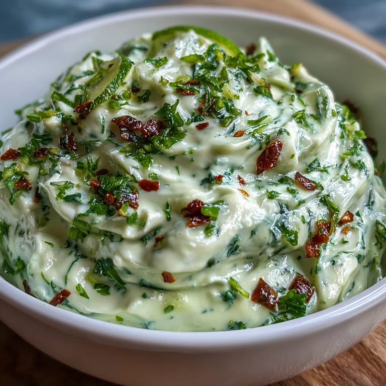 Rich and creamy chipotle lime mayonnaise drizzled over grilled vegetables, combining smoky heat with bright citrus notes.