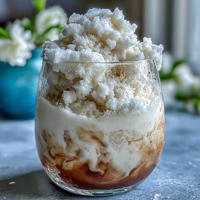 Light and airy TikTok Cloud Slushie, a viral three-ingredient drink with frosty soda and fluffy texture.