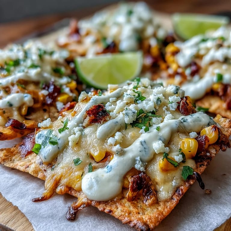 Vibrant platter of Cinco de Mayo Elote Nachos, ready for fiesta dipping.