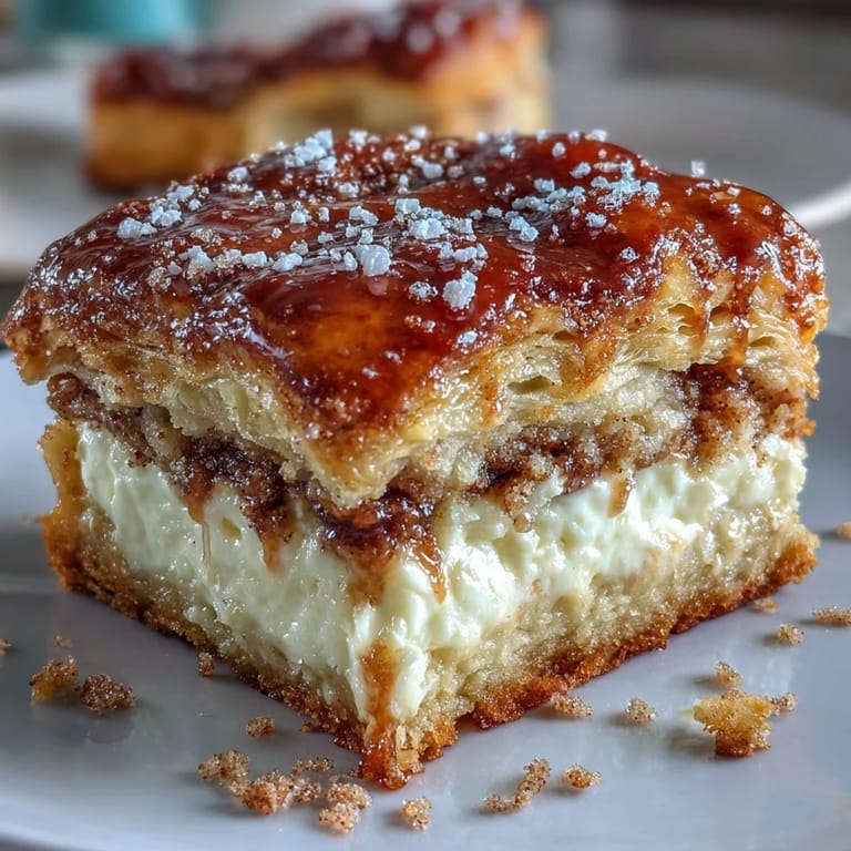 Delicious creamy Easy Cinco de Mayo Sopapilla Cheesecake Bars ready for serving.