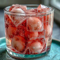 Lychee Agar Jelly Cubes glistening in sparkling yuzu water, a refreshing summer dessert.